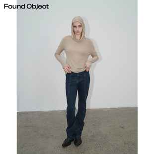 Denim Found Flügel 解构堆叠曲线阔腿高腰牛仔裤 Pants Object