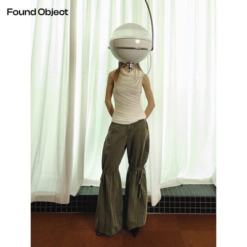 Found Object 抽褶结构休闲裤 Struktur Pleat Drawstring Jeans