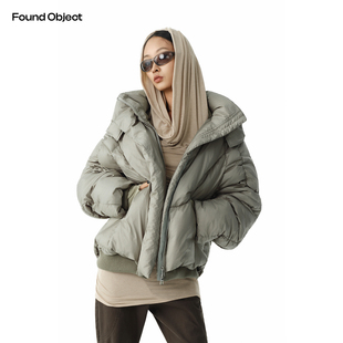 Found Object冬季白鸭绒保暖加厚廓形羽绒服外套 Daunen jacke