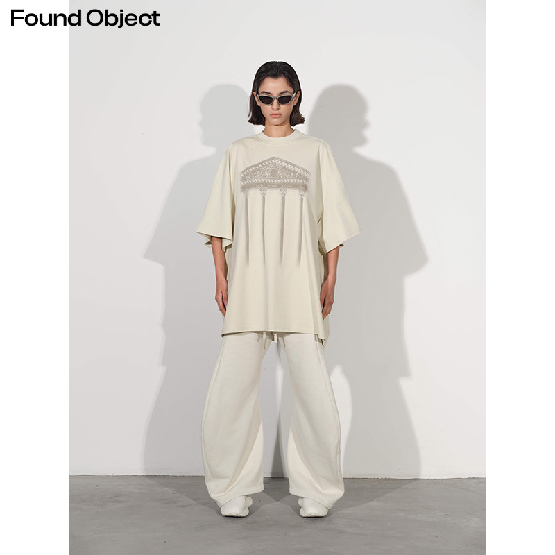 Found Object Oversize 原创廊形建筑印花短袖 Giebel T-shirt