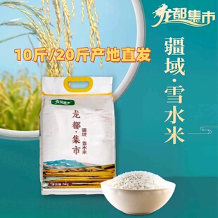 龙都集市新疆大米10斤新疆长粒香560无农残雪水米产地直发新米