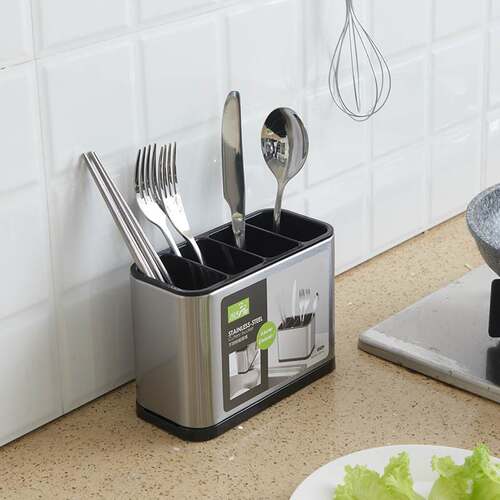 Knief holder tube spoon storage box rack kitchen cutlery org