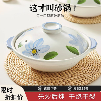 日本砂锅家用煲仔饭干烧砂锅高温