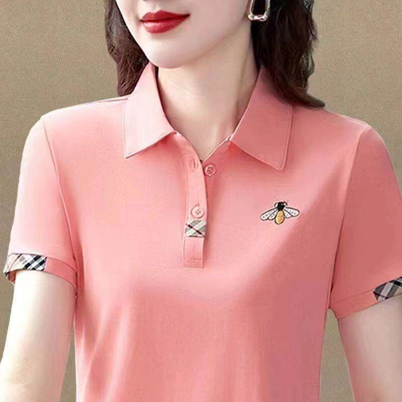 短袖t恤女翻领polo衫休闲