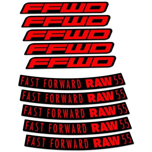 2025新款FFWD RAW轮组贴纸公路车碳刀圈单车贴防水车轮33/44/55