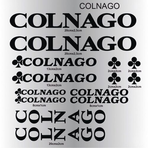 COLNAGO-7 自行车贴纸改装贴AM山地车贴纸速降车防水贴反光贴
