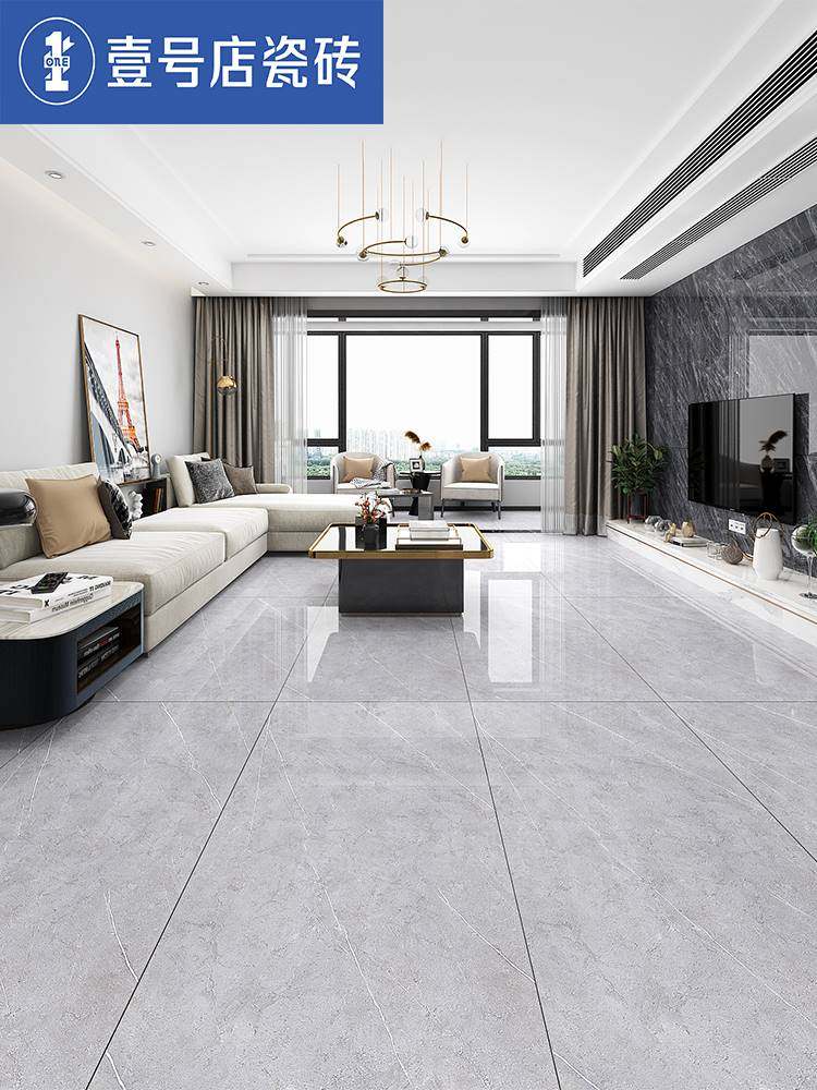 通体大理石瓷砖750x1500连纹大板地砖大规格灰色客厅地板砖背景墙