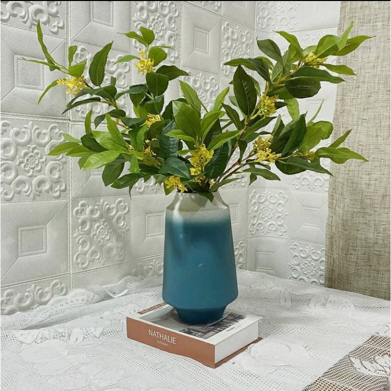 仿真桂花梦幻丁香花假花仿真花摆设样板房花瓶摆件客厅插花花束