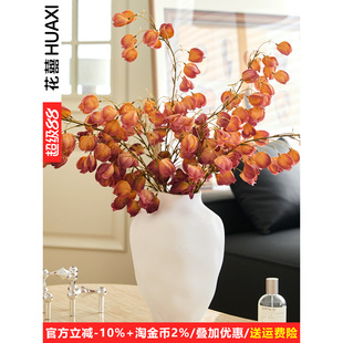 灯笼果仿真花干花假花摆设高级感逼真客厅餐桌永生花装饰花艺摆件