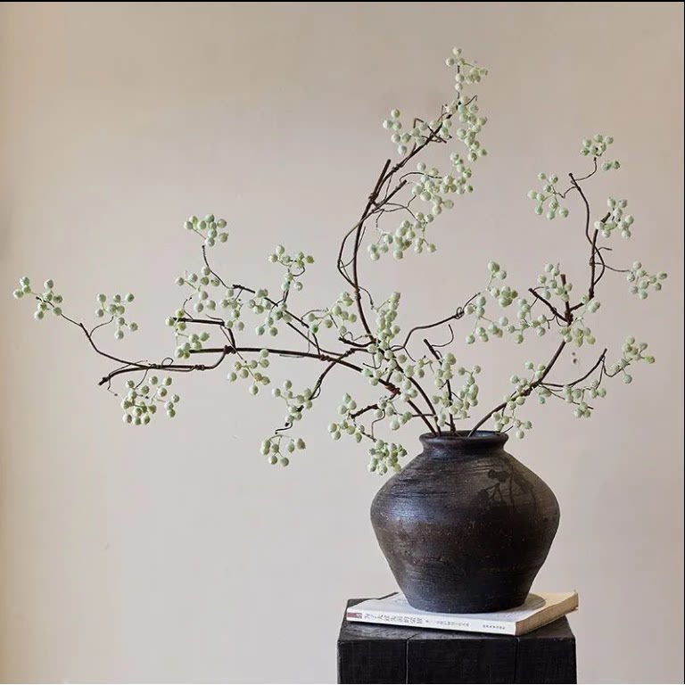 发财果马桑果仿真绿植假花树枝电视柜餐桌客厅摆件装饰花艺花材果
