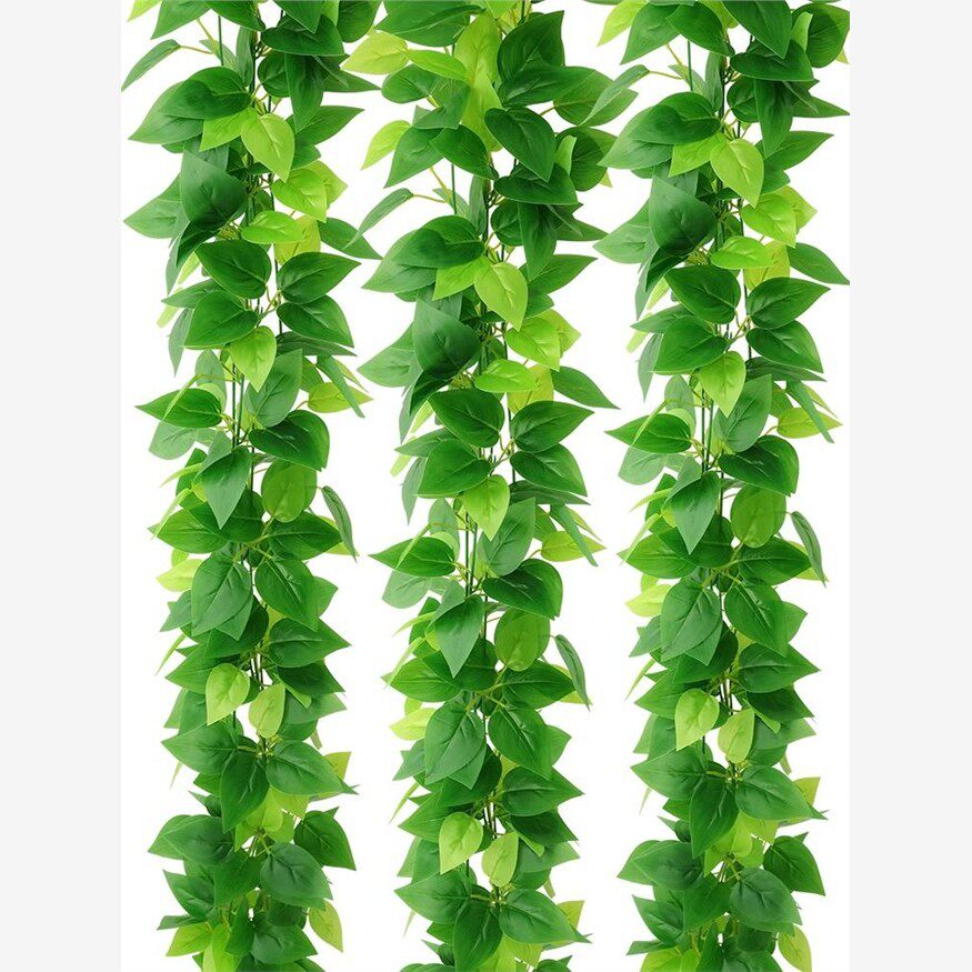 仿真绿植长藤绿萝挂墙上