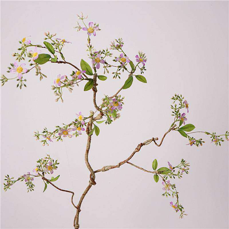 海棠花藤仿真花家居客厅餐桌装饰假花摆设仿生塑料花干花插花摆件