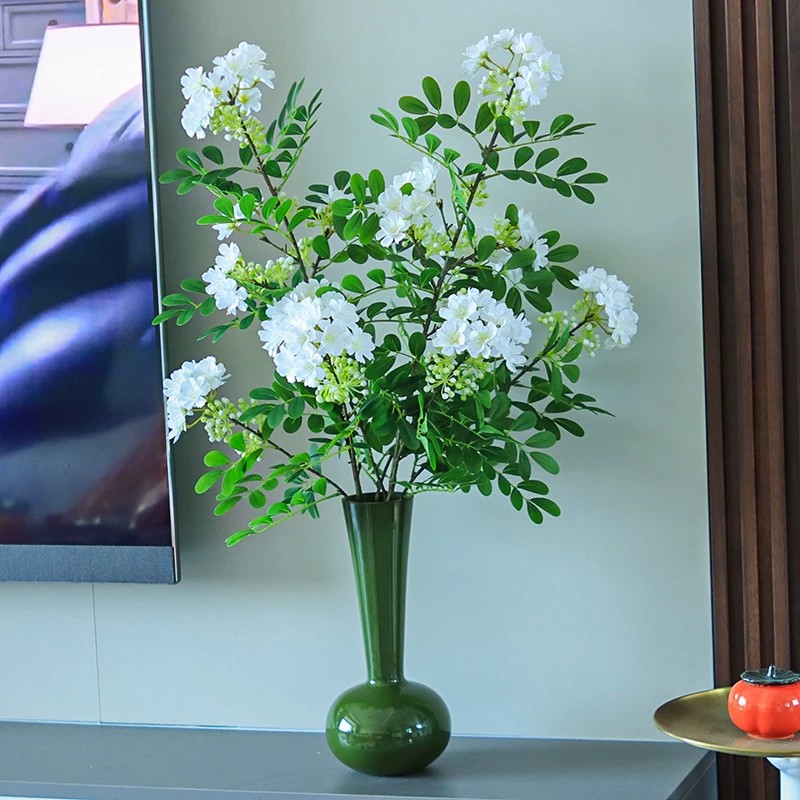 家用仿真含笑花假花花束电视柜茶几摆设室内插花软装仿真花卉道具