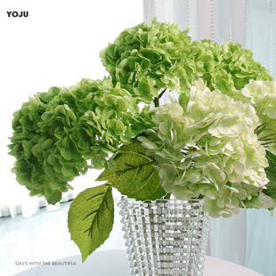 新款 工程花卉假花 手感保湿 绣球花插花婚庆布置仿真花家居酒店软装