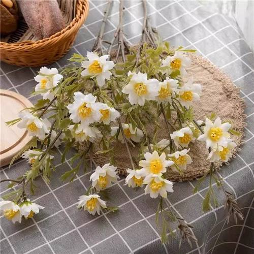 仿真野菊仿真花雏菊假花拍照花束高档客厅装饰餐桌摆件野菊花ins