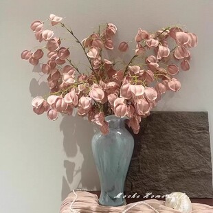 高级感逼真灯笼果仿真花假花摆设栾树枝干花客厅插花摆件新年装饰