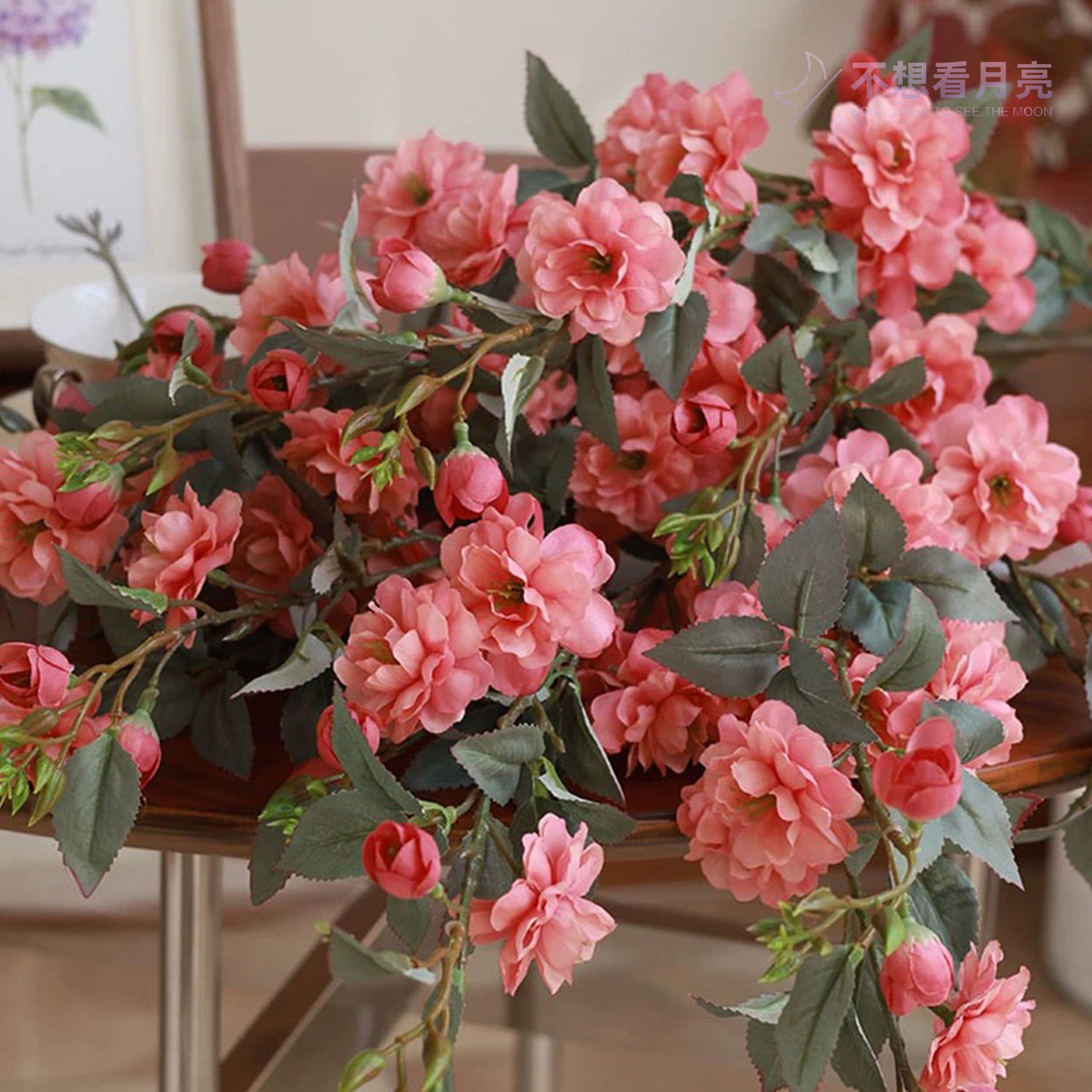 高档轻奢山茶花仿真花假