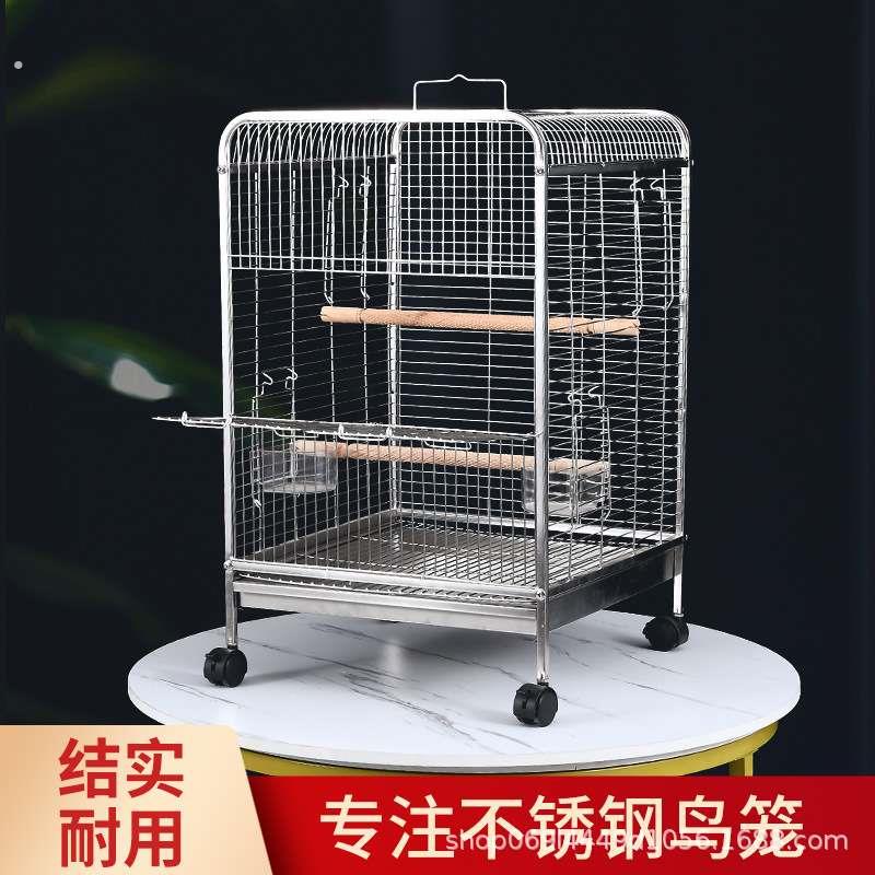 虎皮鹦鹉鸟笼大号牡丹鸟笼子鹦鹉笼家用通用玄凤豪华别墅电镀铁艺