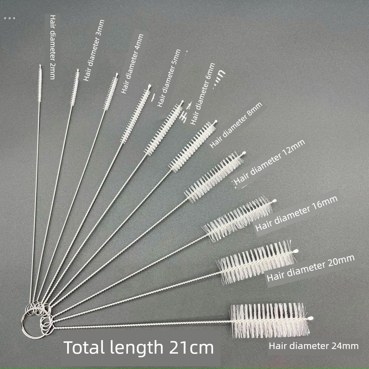 细长毛刷浴缸下水道头发清洁器小洞疏浚管浴室挂钩头发软线工艺品
