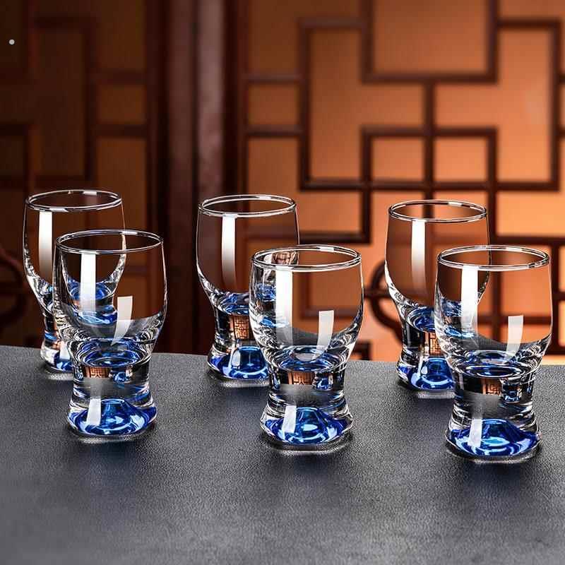 白酒杯家用高颜值一两二两小酒杯轻奢高档精致高级感酒具套装杯子