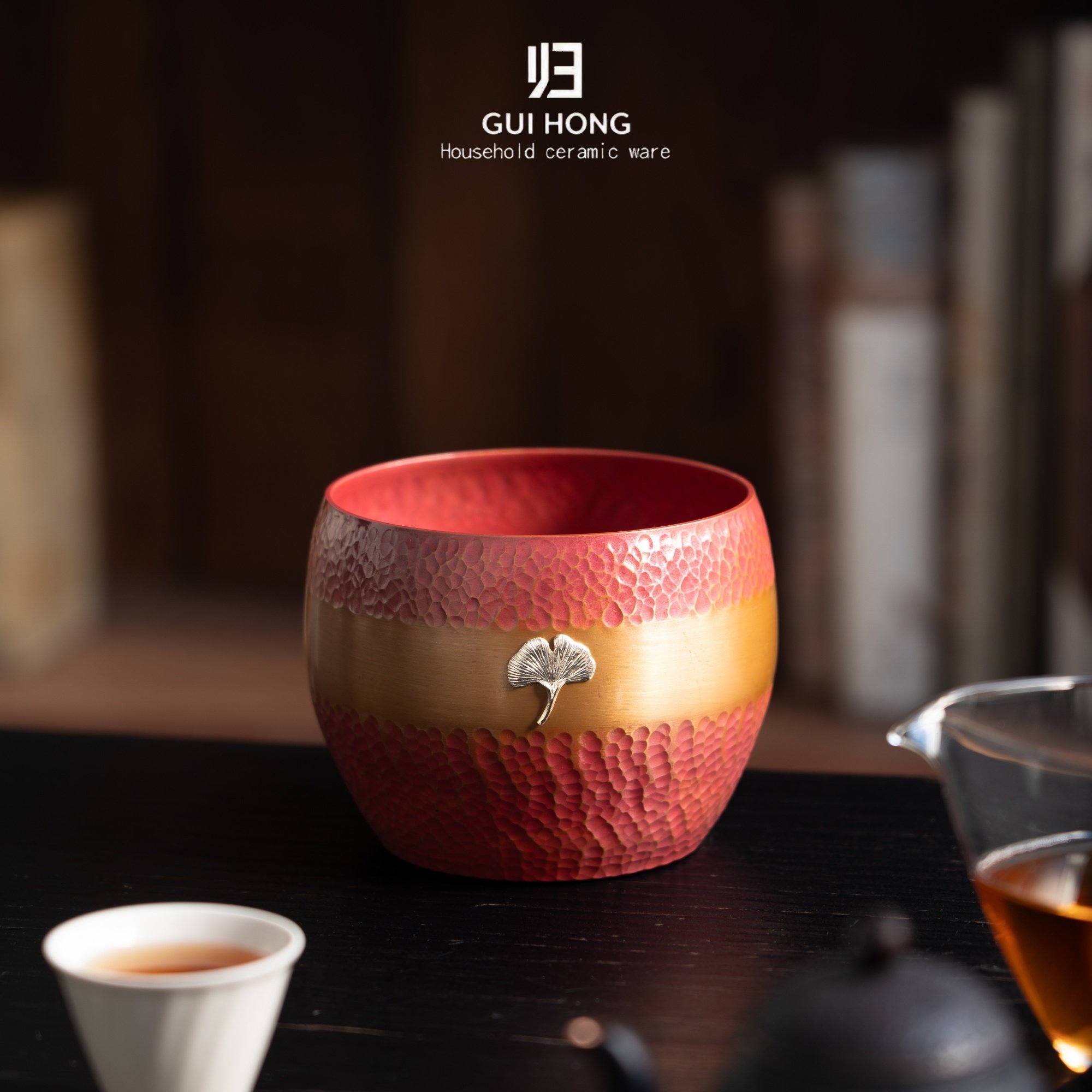 归鸿紫铜嵌银建水茶洗杯洗家用功夫茶具茶道配件盂洗茶碗茶渣缸,餐饮具,茶台废水/渣桶,淘宝优惠券,粉丝福利购,淘宝优惠卷