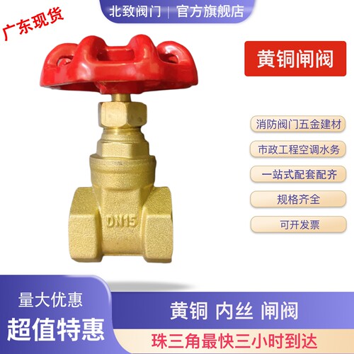全铜加厚内螺纹水表前闸阀20