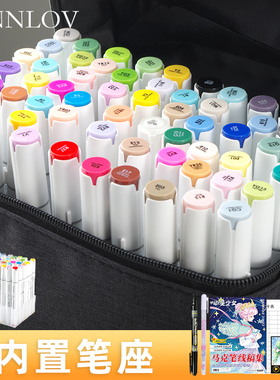 ANNLOV马克笔双头酒精油性绘画手动漫服装绘景观建筑室内学生马克笔