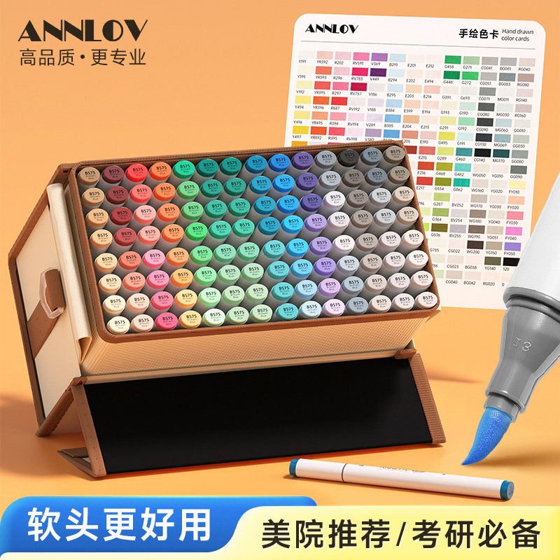ANNLOV手绘软头马克笔图片