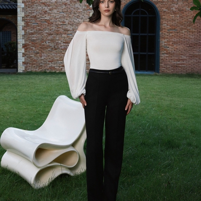 修身棉质氨纶上衣定制