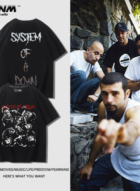 System of a Down堕落体制乐队短袖男夏季美式重金属舒适百搭半袖