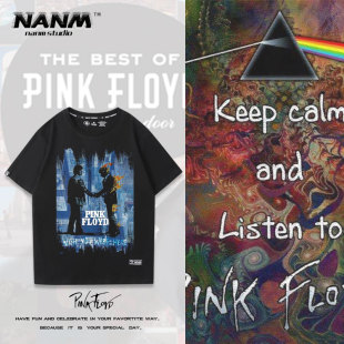 PinkFloyd平克弗洛伊德摇滚周边乐队短袖 纯棉宽松百搭t恤潮 男夏季