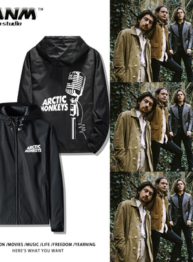 北极猴子Arctic Monkeys乐队连帽夹克男女秋冬英伦风另类摇滚衣服