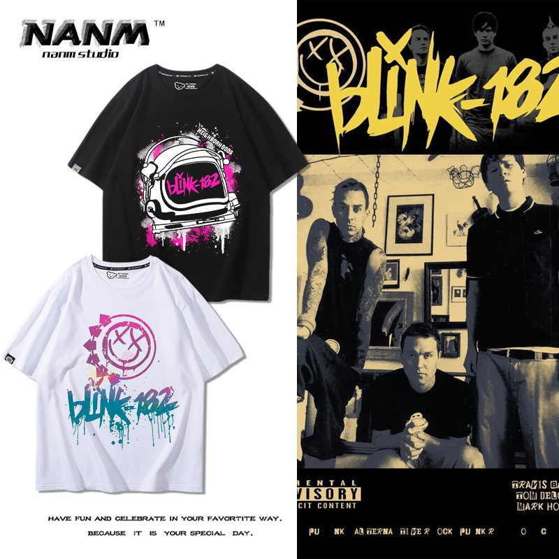 T恤男女夏季纯棉摇滚个性休闲