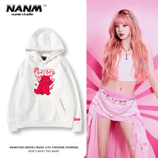 GIDLE宋雨琦Motivation专辑周边连帽卫衣YUQ1兔子男女歌迷应援服