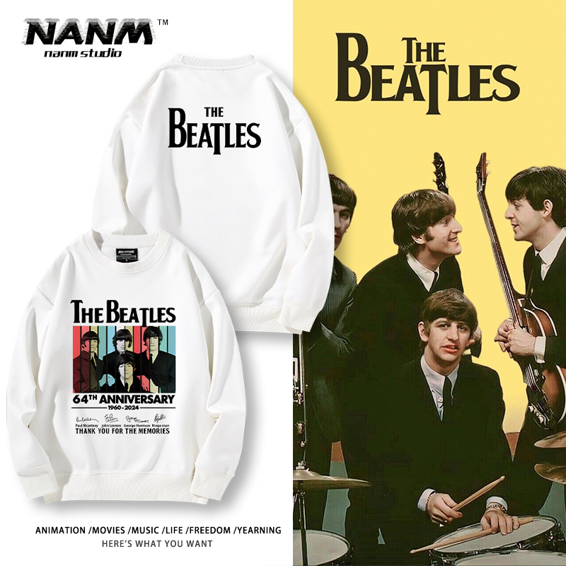 Thebeatles披头士乐队周边圆领