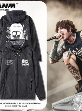 BRING ME THE HORIZON BMTH 死核乐队连帽夹克男秋冬加绒宽松外套