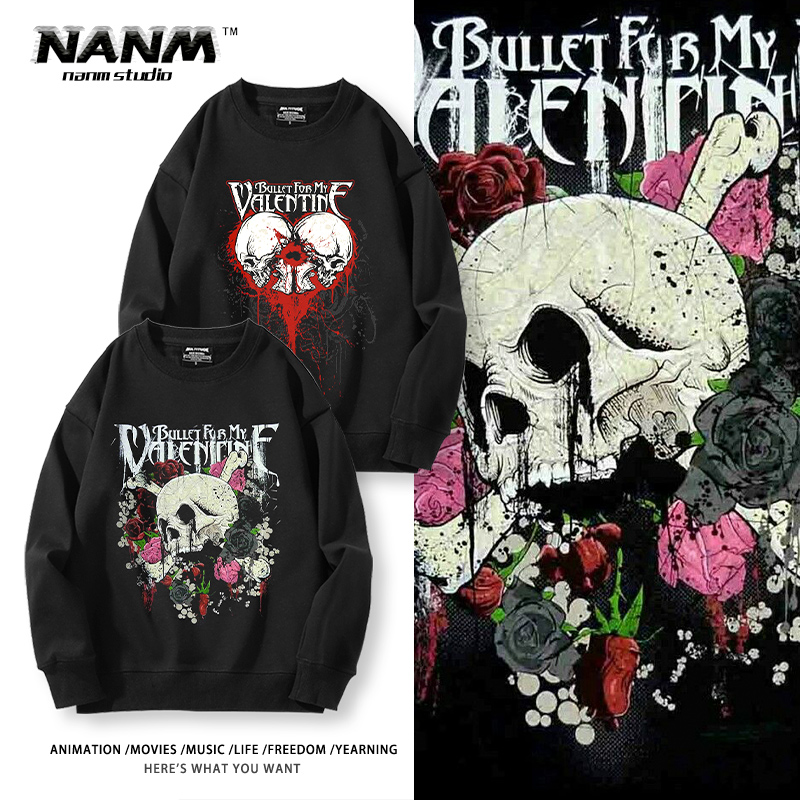 致命情人乐队周边圆领卫衣男女秋