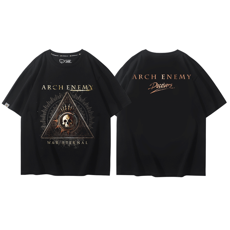 ARCH ENEMY大敌死亡金属乐队短袖男夏季瑞典旋律死亡金属纯棉T恤