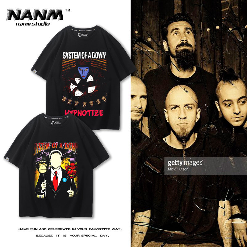 夏季欧美街头金属摇滚个性