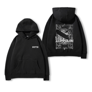 Led Zeppelin齐柏林飞艇乐队连帽卫衣男秋冬新款加绒长袖上衣服潮