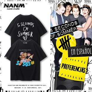 Seconds 流行朋克印花半截袖 男夏季 Summer乐队短袖 澳大利亚5