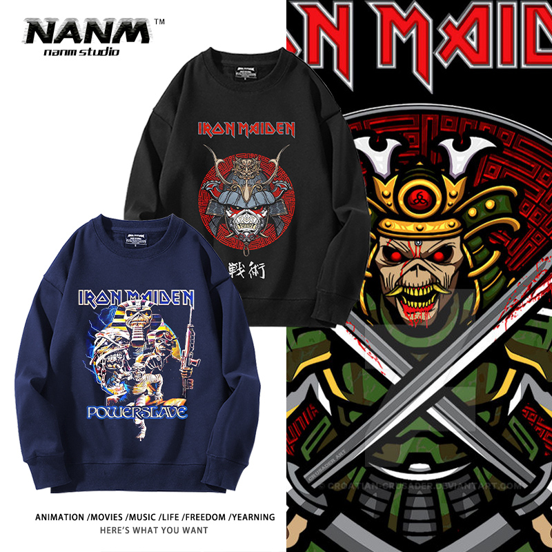 IronMaiden铁娘子乐队周边圆领