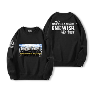 日本MAN WITH A MISSION摇滚乐队圆领卫衣男秋冬个性宽松百搭衣服