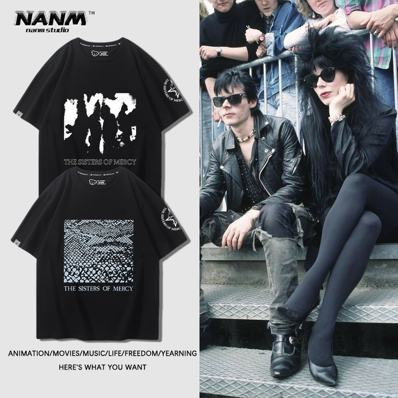 the sisters of mercy仁慈姐妹乐队短袖男夏季英式摇滚经典T恤潮