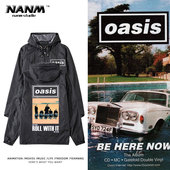 英伦摇滚音乐Oasis绿洲乐队外套连帽男女夹克带帽衫 休闲拉链衣服