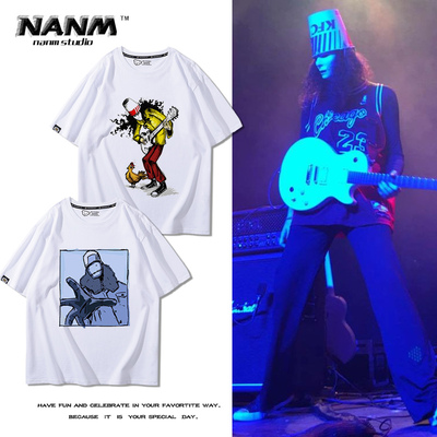 男夏季欧美个性摇滚宽松潮流