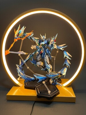 高达变形摩动核盲盒吕布白虎敖丙曹仁干将白起机甲拼装模型福袋