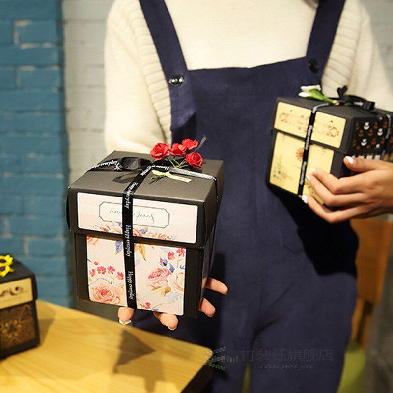 lovely surprise explosion gift box love memory diy photo alb