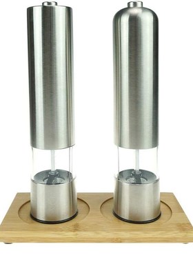 2 Pcs Set Electric Pepper Grinder or Salt Grinder Automatic