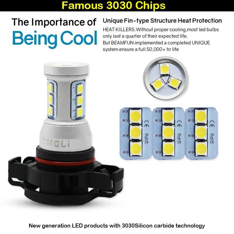 CANBUS No Error H16 LED 5202 PS19W PSY24W LED Bulbs for AUDI